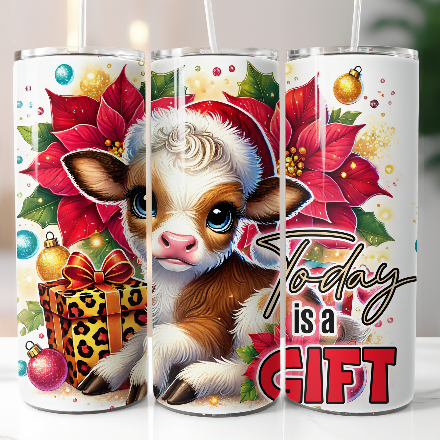 Today Is A Gift Cow Sublimation Transfer