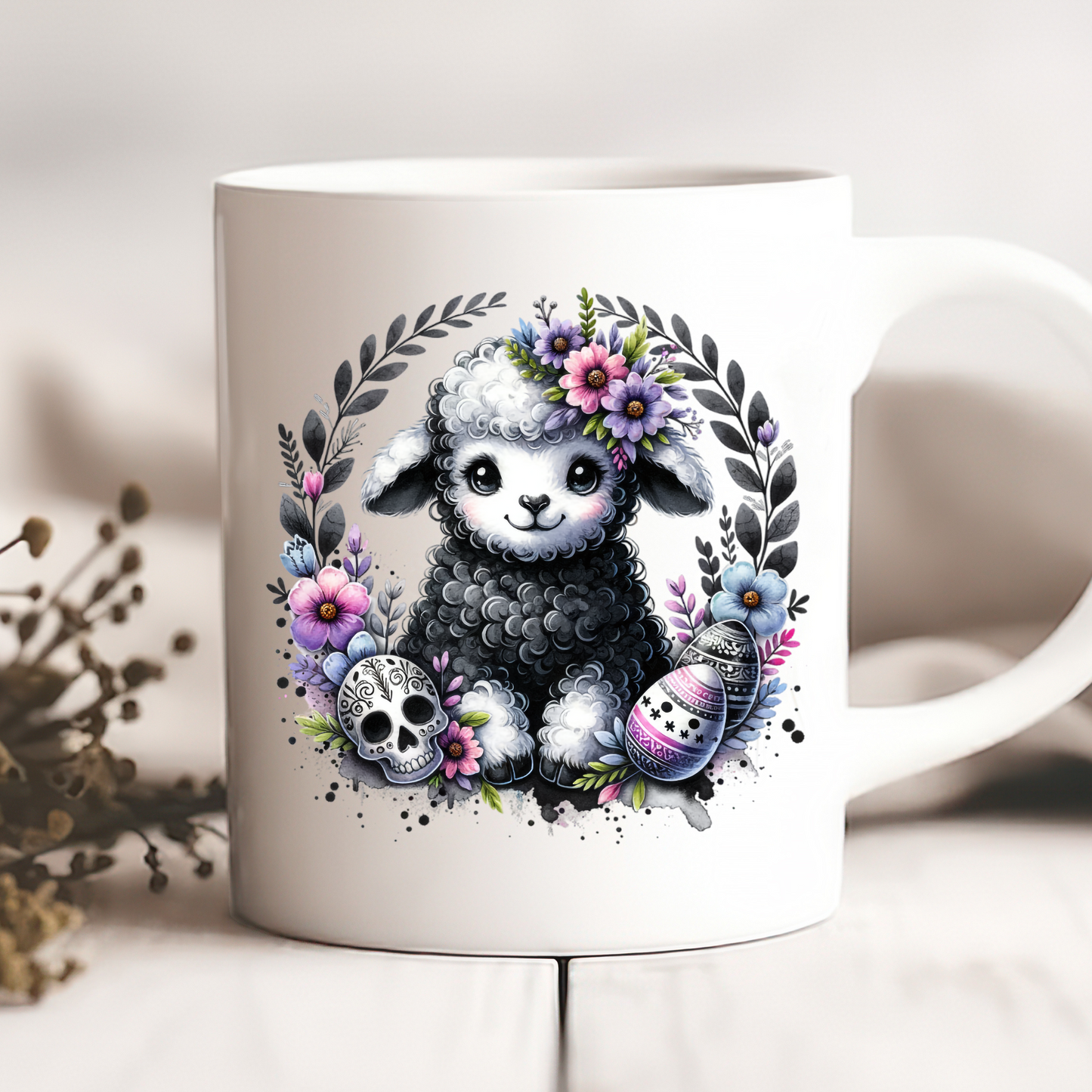 Gothic Easter Mug, Sublimation Transfers