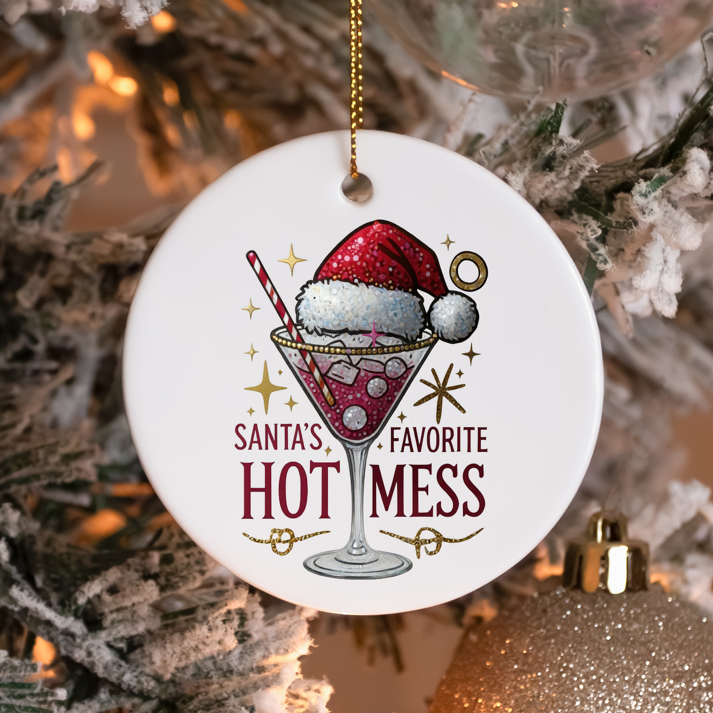 Santa's Favorite Hot Mess Sublimation Transfers