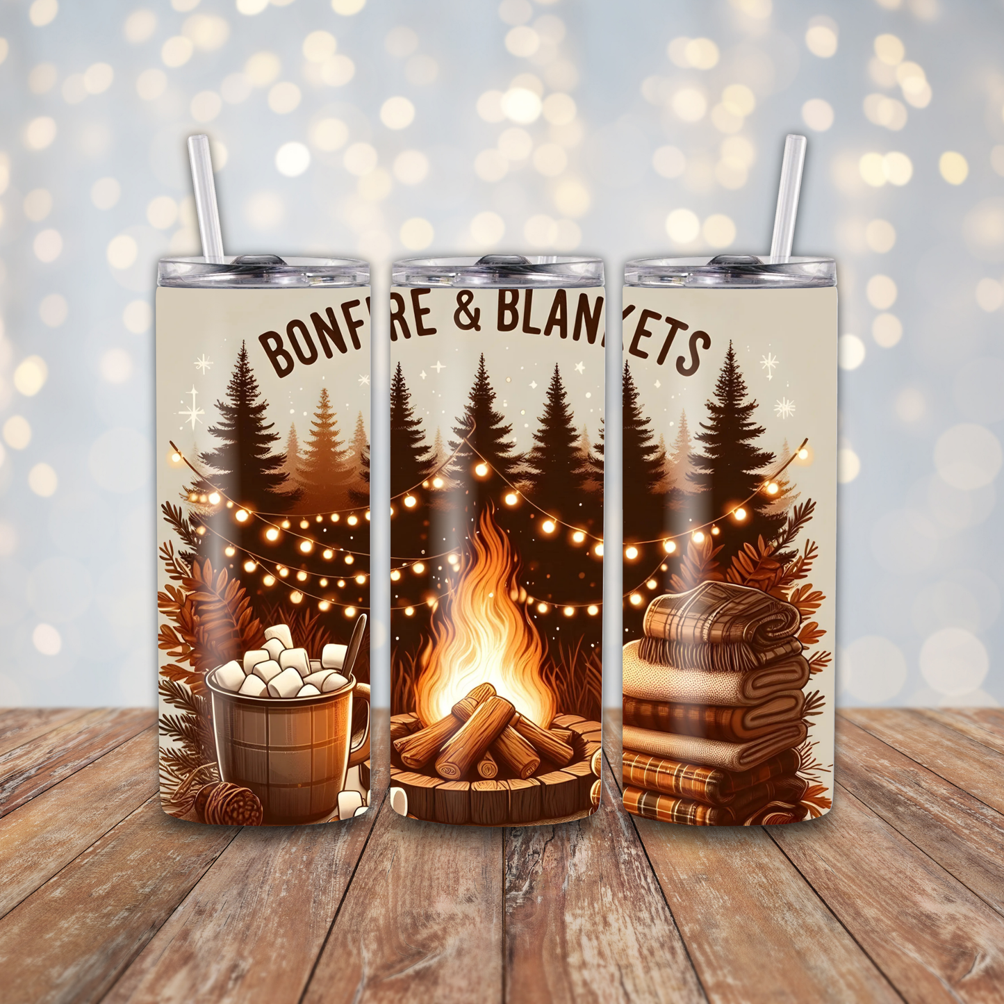 Bonfire and Blankets Sublimation Transfers