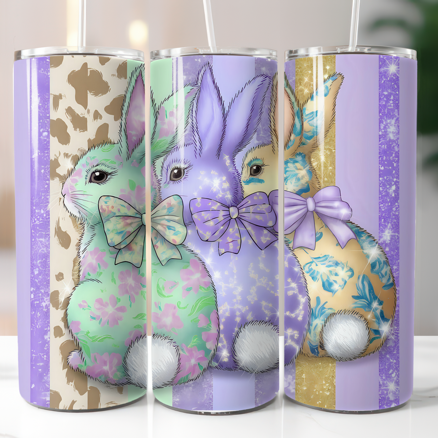 Pastel Easter Rabbits Sublimation Transfer