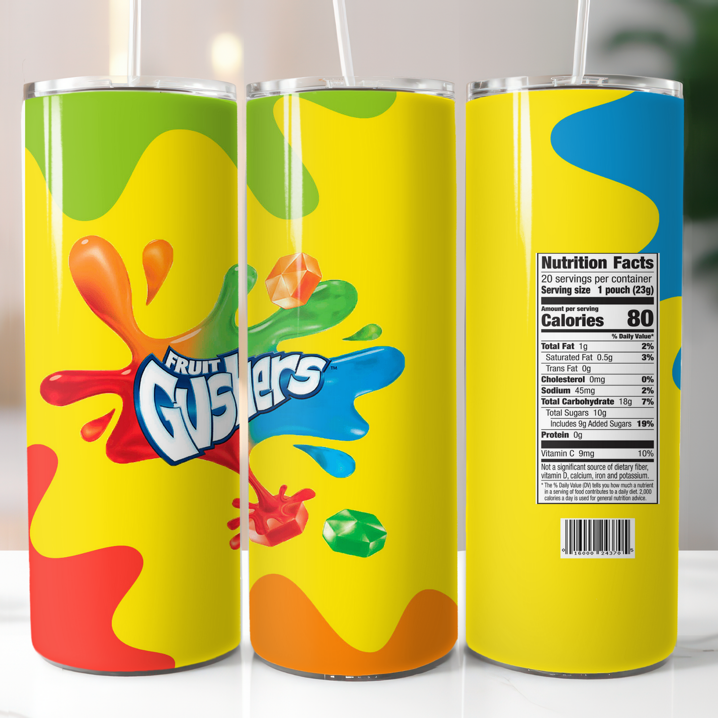 Fruit Gushers, Sublimation Transfer