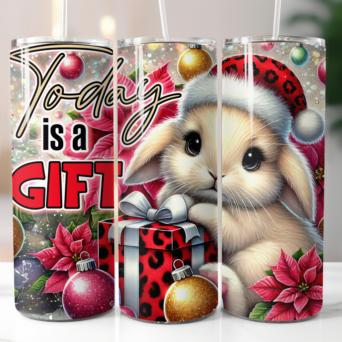 Today Is A Gift Bunny Sublimation Transfer