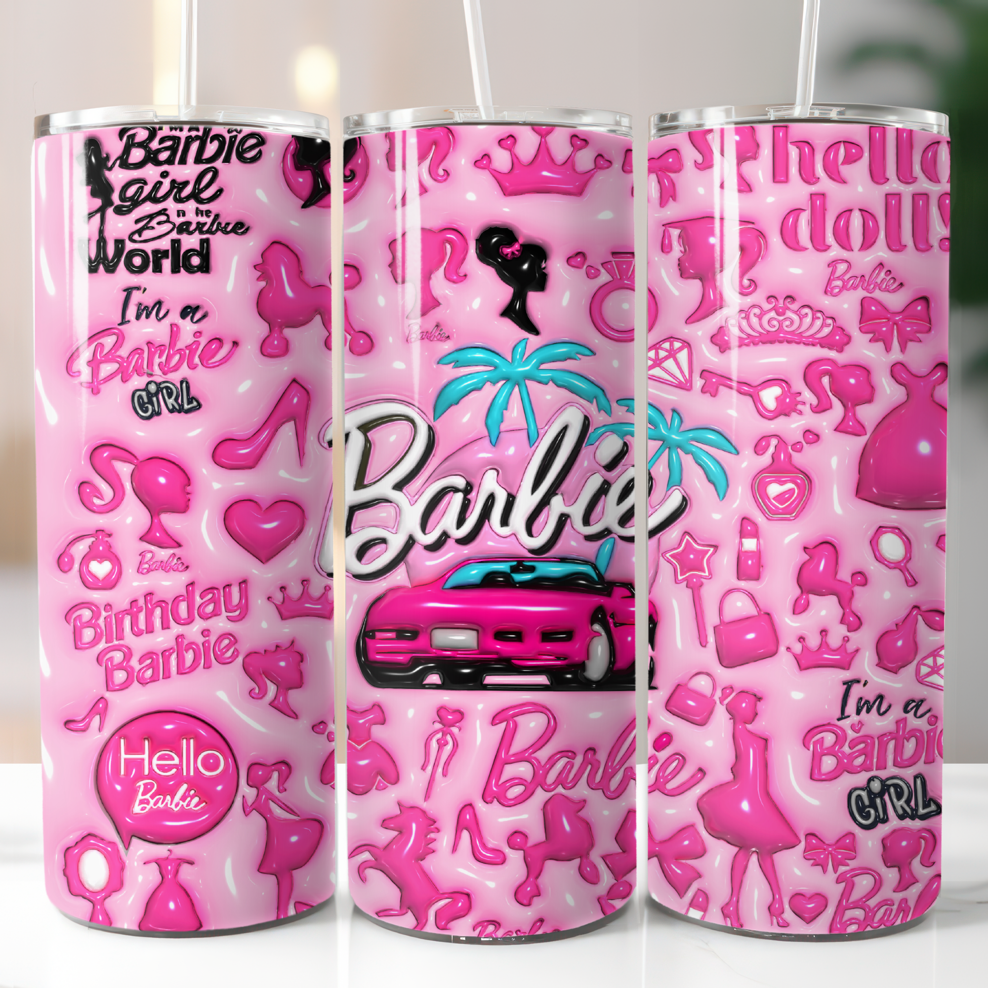 Sublimation Print Come On Barbie Ready to Press Heat Transfer