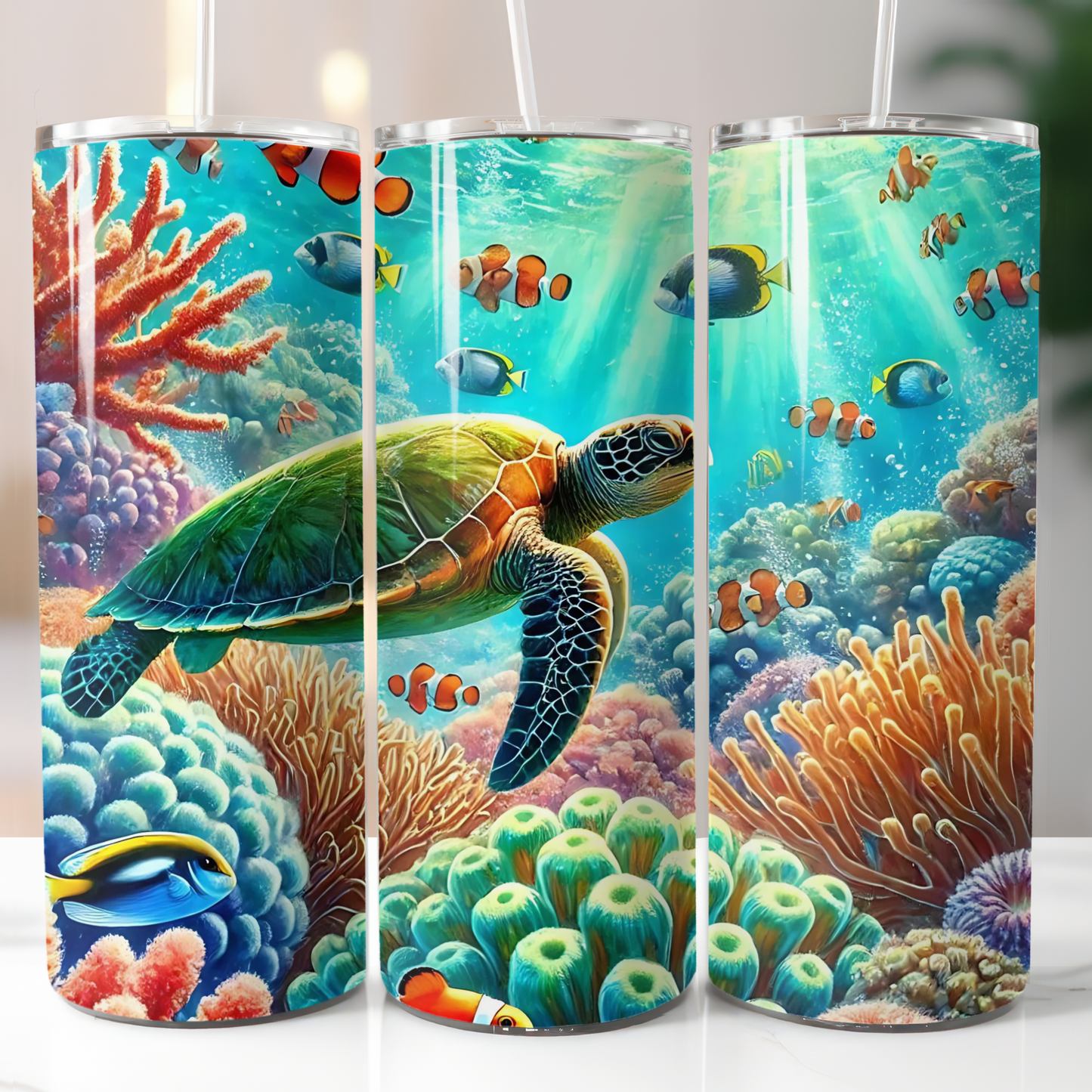 Sea Turtle Underwater