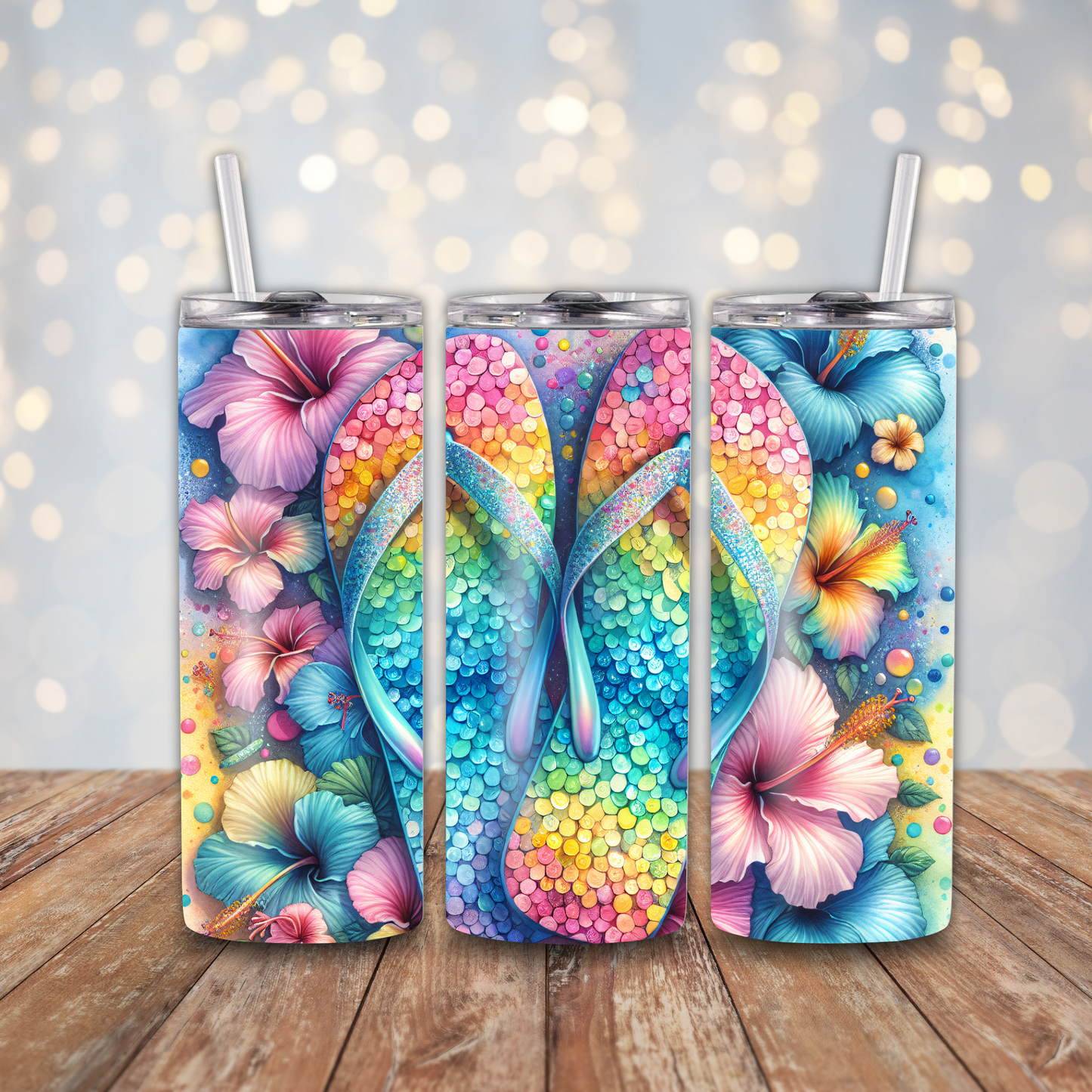 Summer Flip Flops Sublimation Transfers