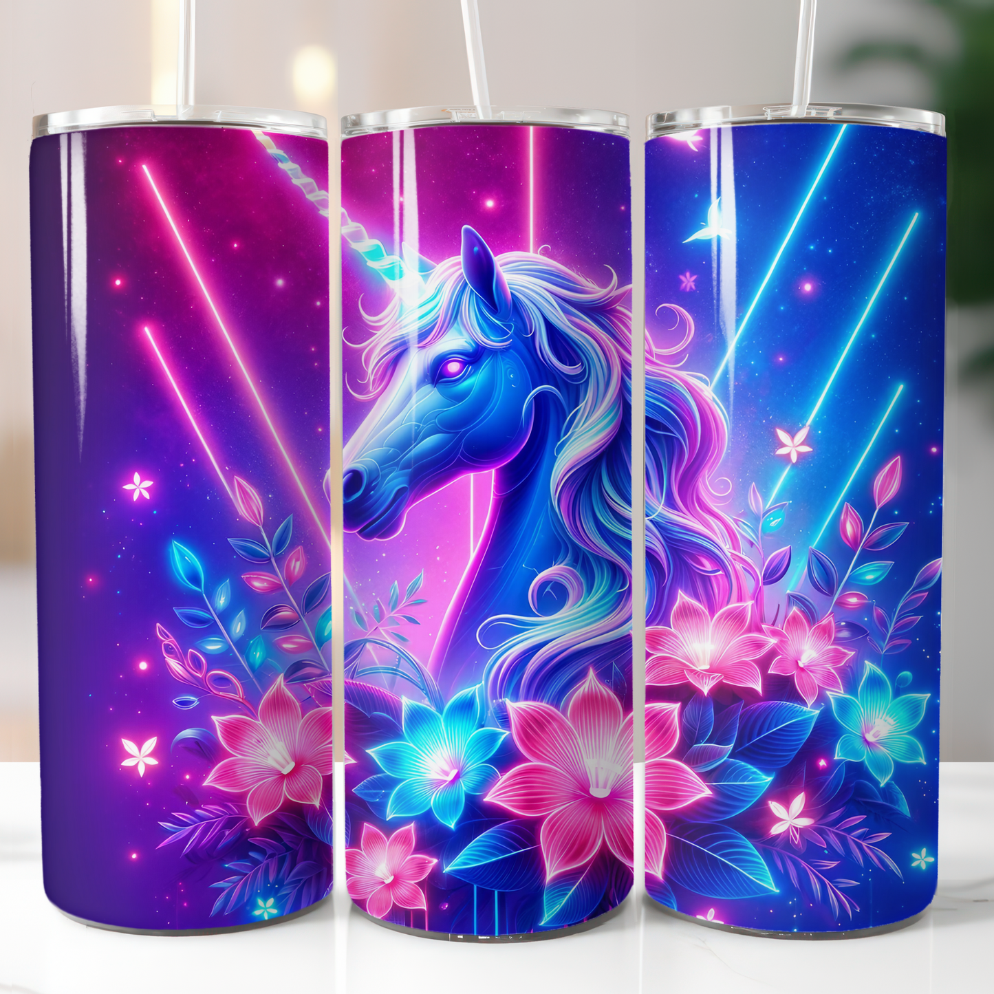 Neon Unicorn, Sublimation Transfer