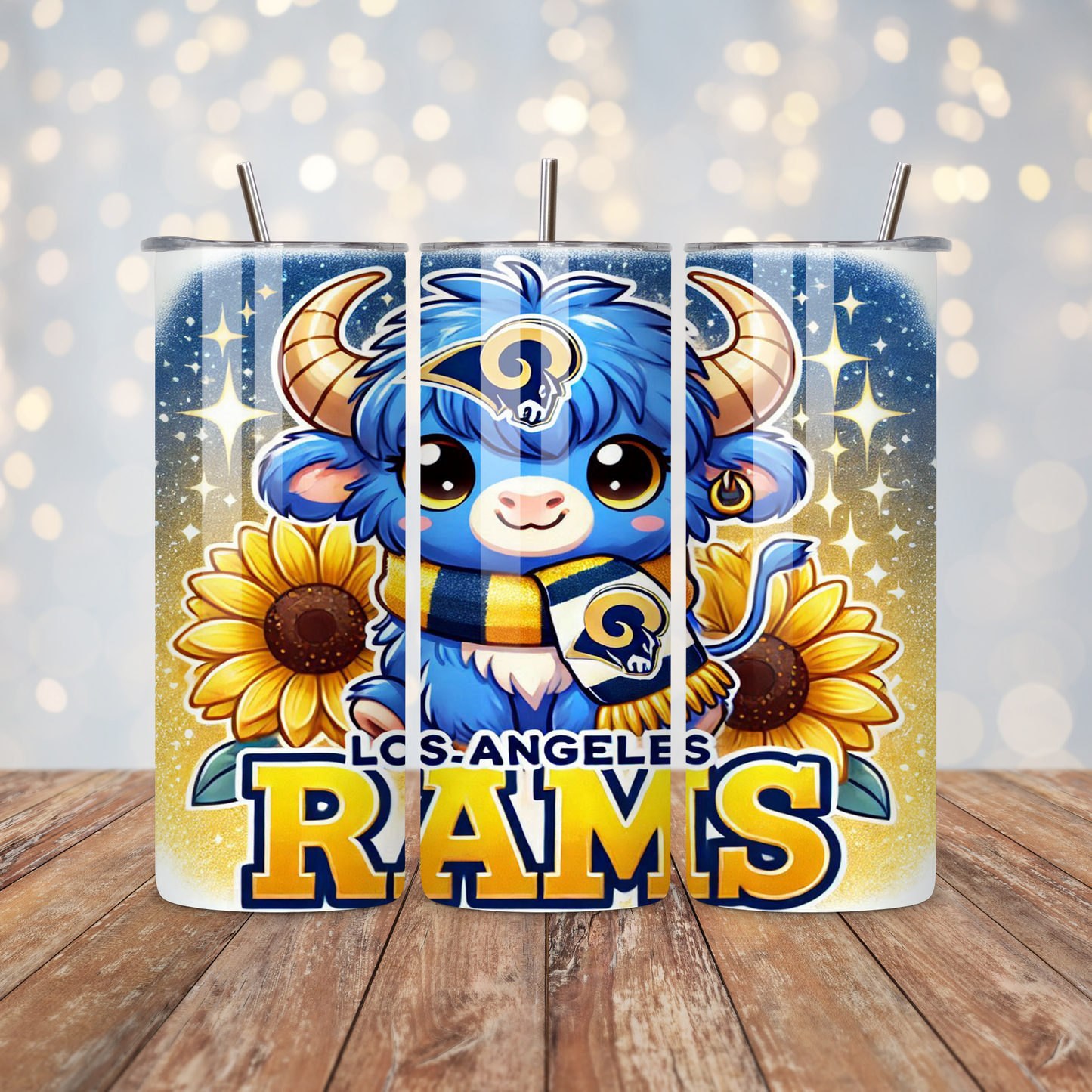 Football Highland Cow Sublimation Transfer