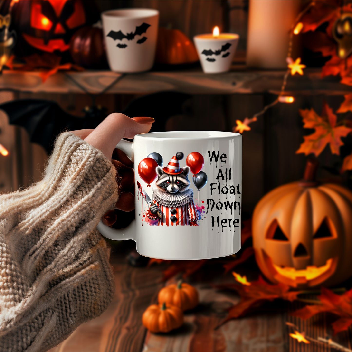 Pennywise Raccoon Mug