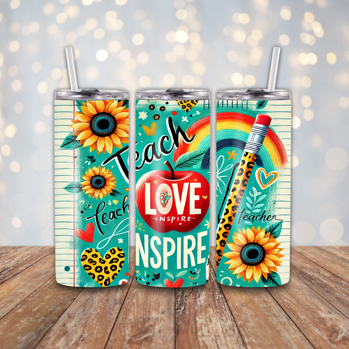 Teach Love Sublimation Transfers