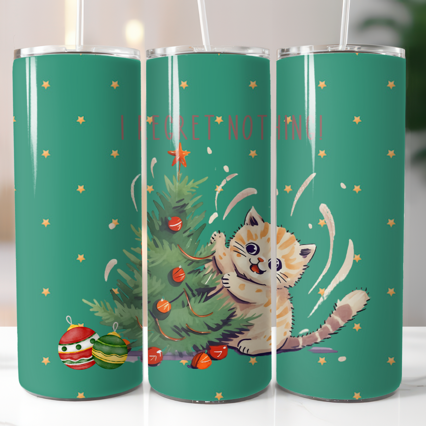 Christmas Cats, Sublimation, Ready To Press, Print Out Transfer, 20 oz, Skinny Tumbler Transfer, NOT A DIGITAL