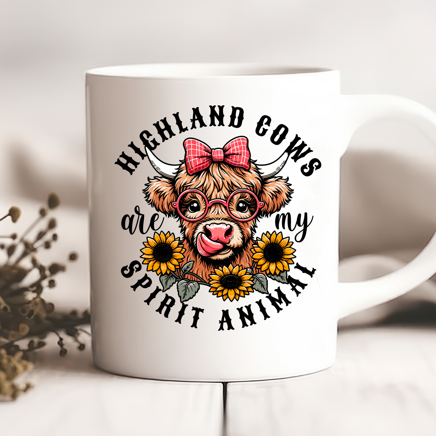 Funny Cow Mug, Sublimation Transfers
