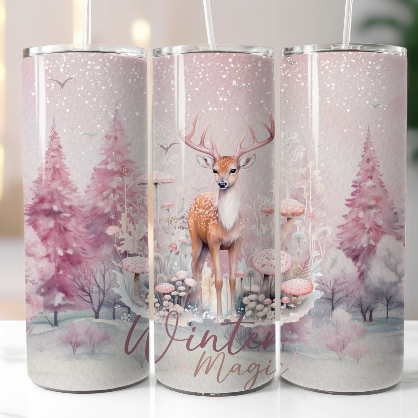 Vintage Christmas Winter, Sublimation, Ready To Press, Print Out Transfer, 20 oz, Skinny Tumbler Transfer, NOT A DIGITAL