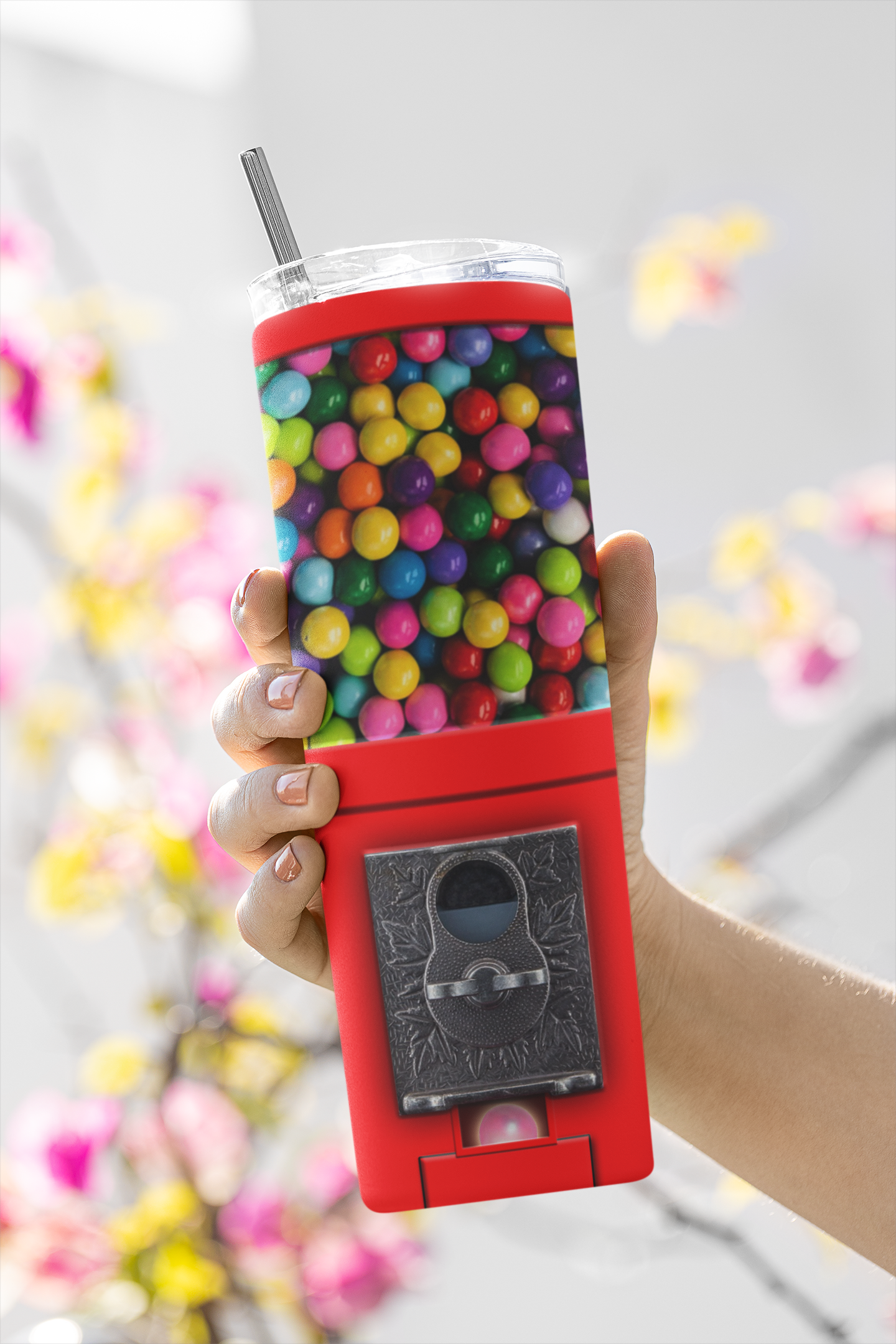 Bubblegum Machine, Sublimation, Ready To Press, Print Out Transfer, 20 oz, Skinny Tumbler Transfer, NOT A DIGITAL