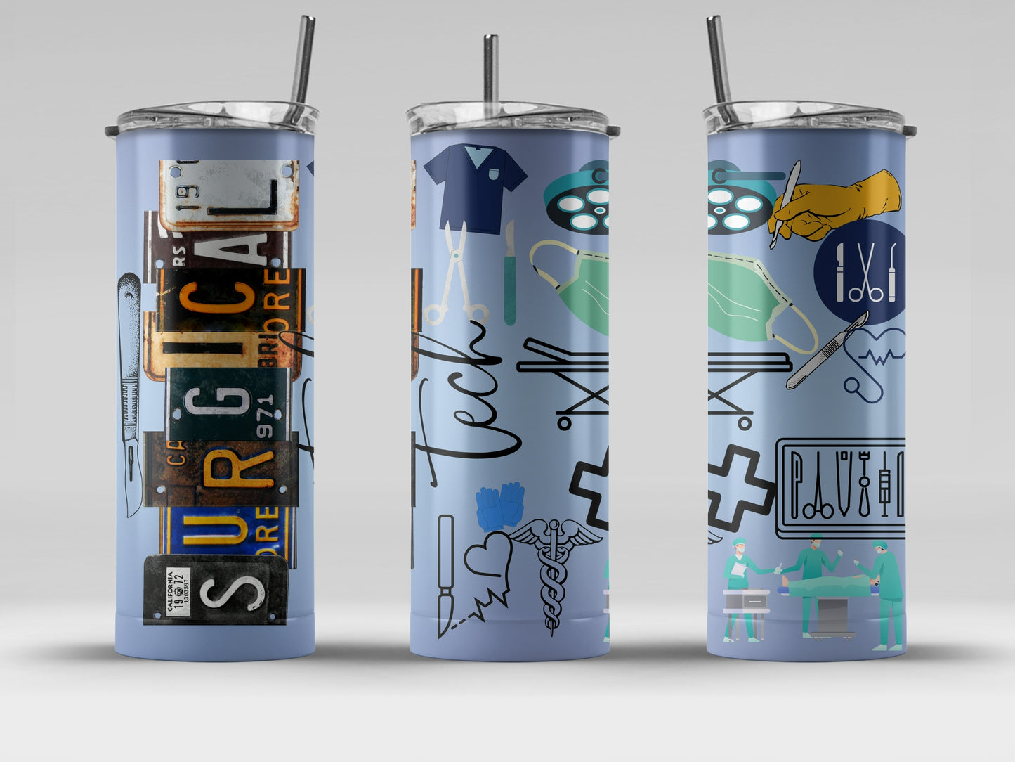 Surgical Technician, Sublimation, Ready to Print, Ready To Press, Print Out Transfer, 20 oz, Skinny Tumbler Transfer, NOT A DIGITAL