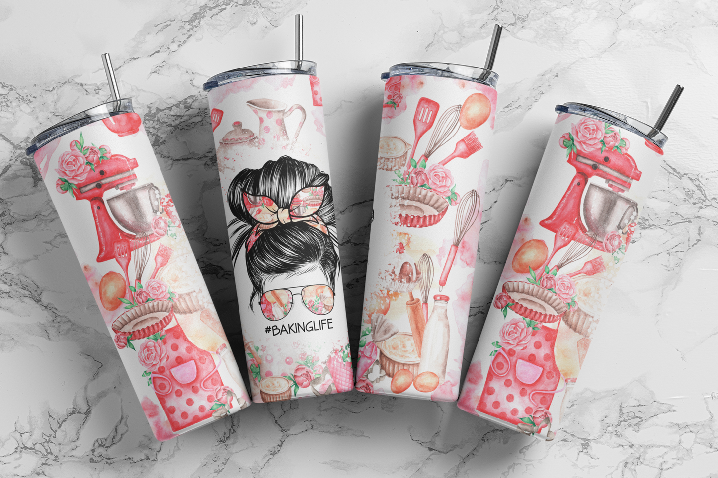 Bakery Life, Sublimation, Ready to Print, Ready To Press, Print Out Transfer, 20 oz, Skinny Tumbler Transfer, NOT A DIGITAL