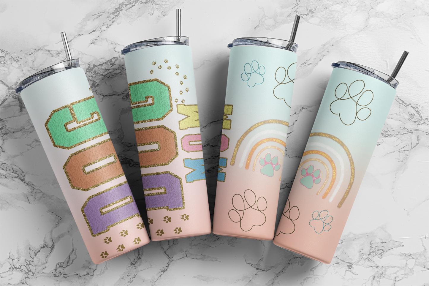 Dog Mom, Sublimation, Ready to Print, Ready To Press, Print Out Transfer, 20 oz, Skinny Tumbler Transfer, NOT A DIGITAL