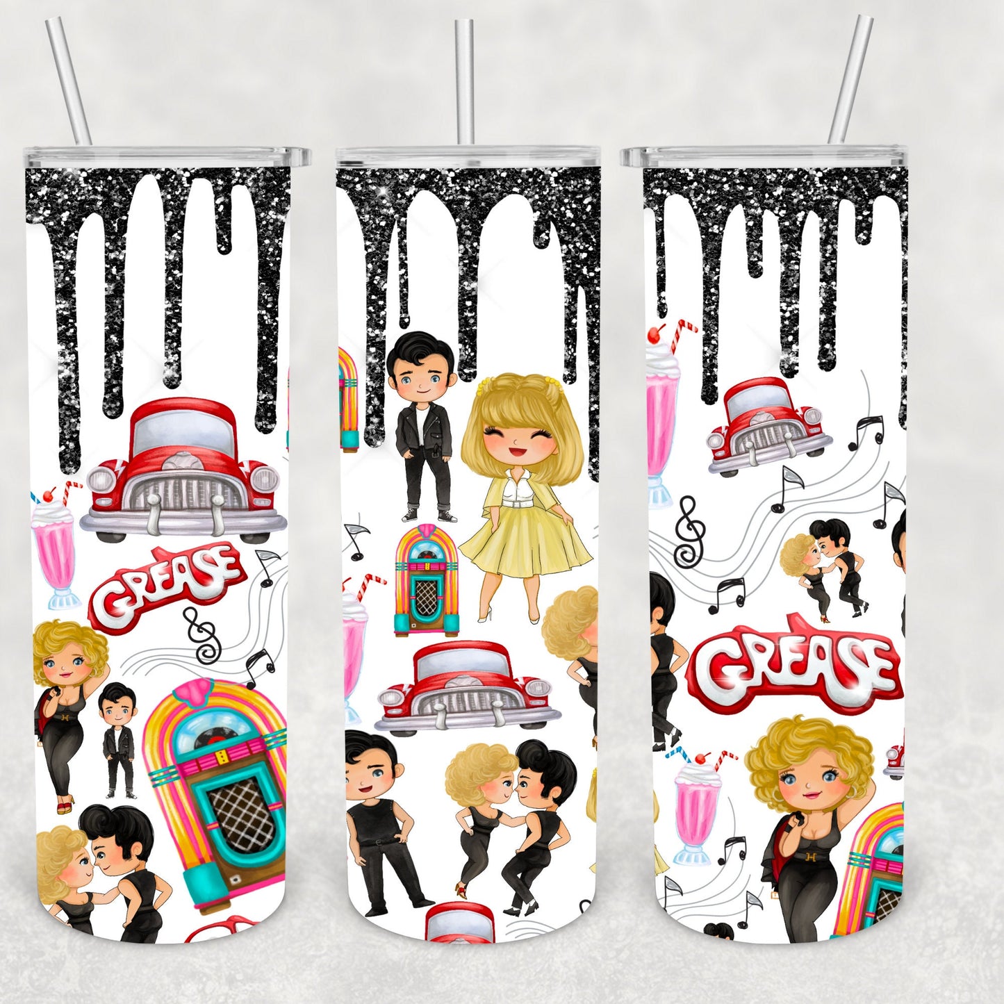 Musical Comedy, 50s, Dance, Movie, Sublimation, Ready To Press, Print Out Transfer, 20 oz, Skinny Tumbler Transfer, NOT A DIGITAL