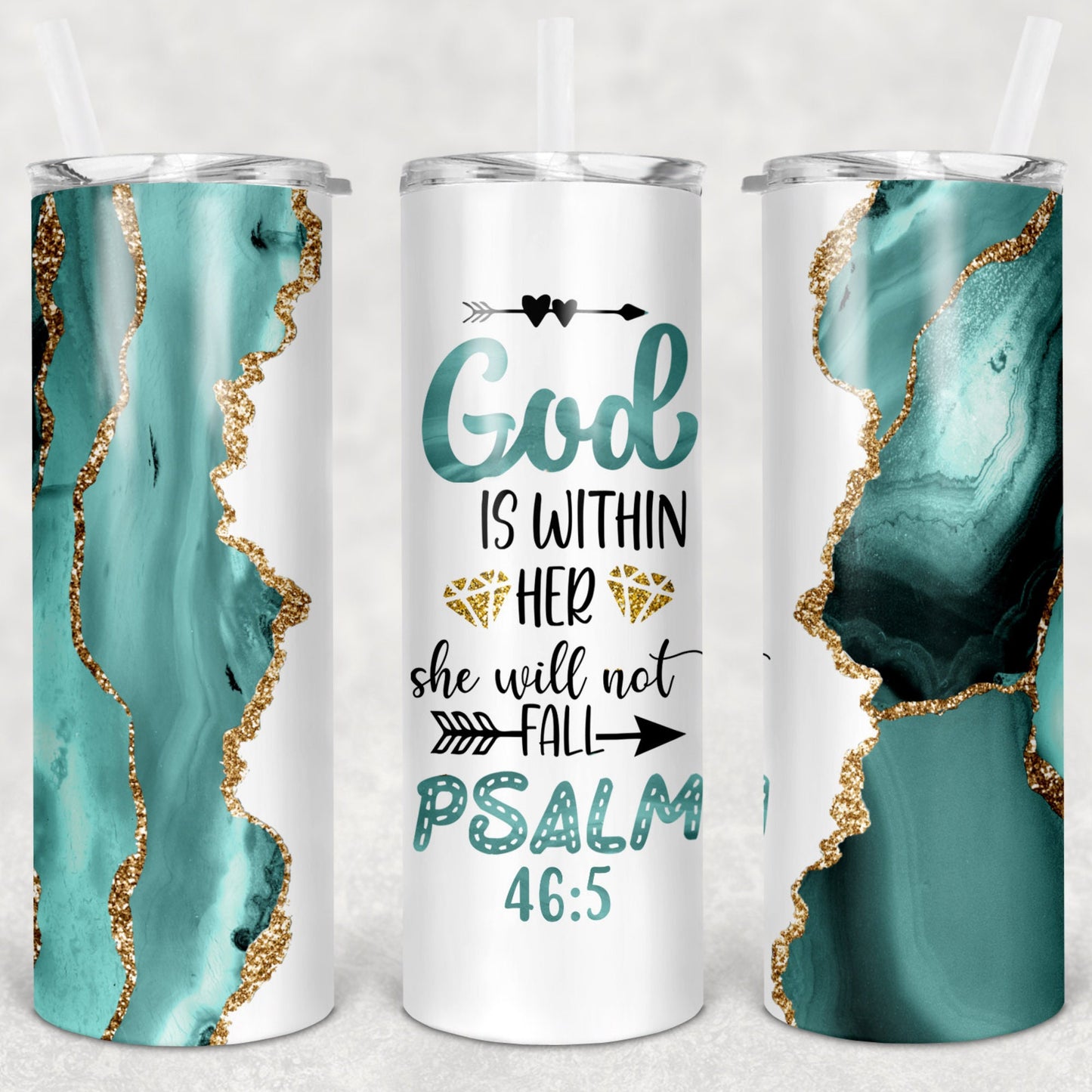 Faith, Psalms, Sublimation, Ready to Print, Ready To Press, Print Out Transfer, 20 oz, Skinny Tumbler Transfer, NOT A DIGITAL