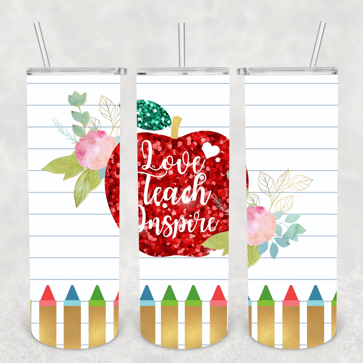 Teacher, Sublimation, Ready to Print, Ready To Press, Print Out Transfer, 20 oz, Skinny Tumbler Transfer, NOT A DIGITAL