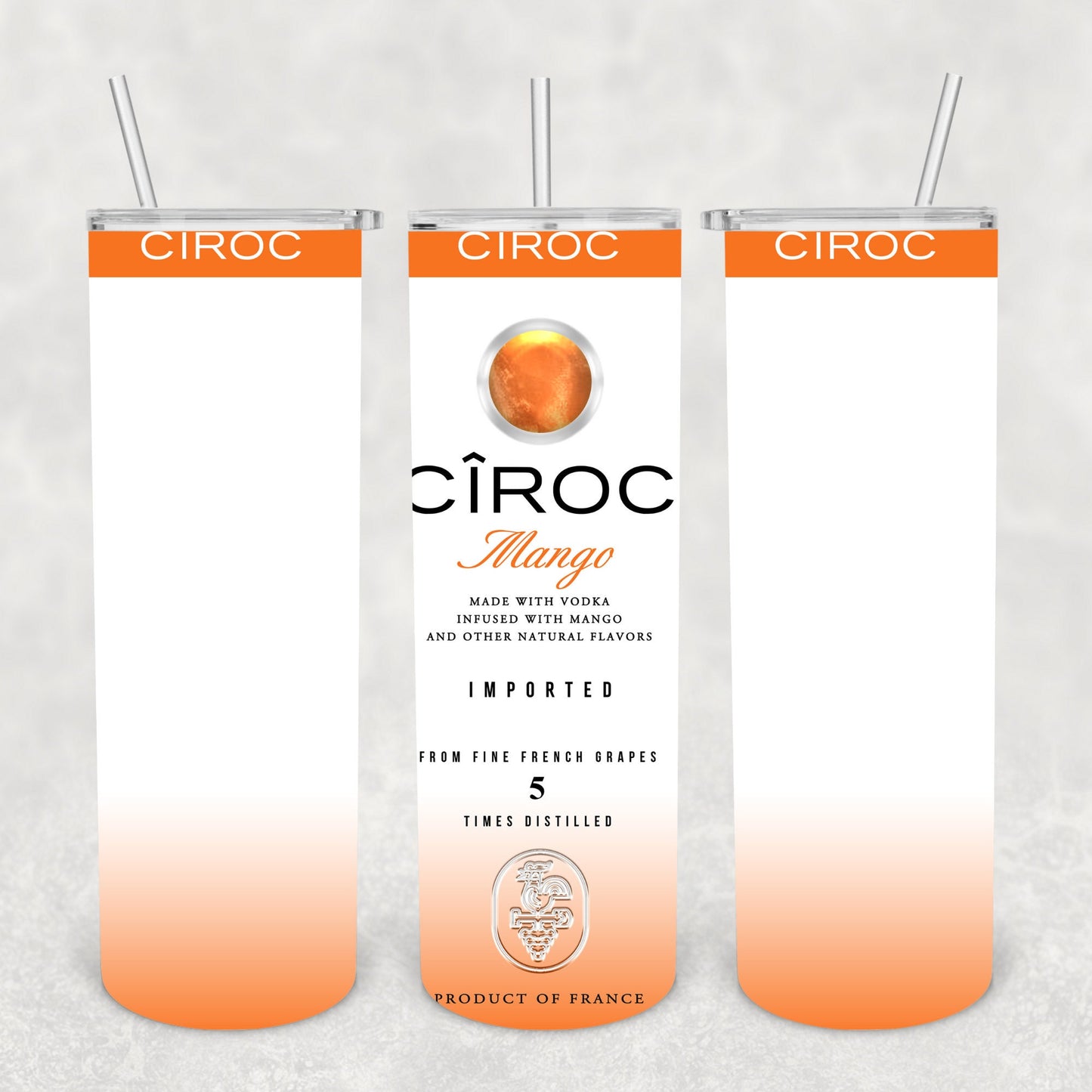 Mango Alcohol, Sublimation, Ready To Press, Print Out Transfer, 20 oz, Skinny Tumbler Transfer, NOT A DIGITAL