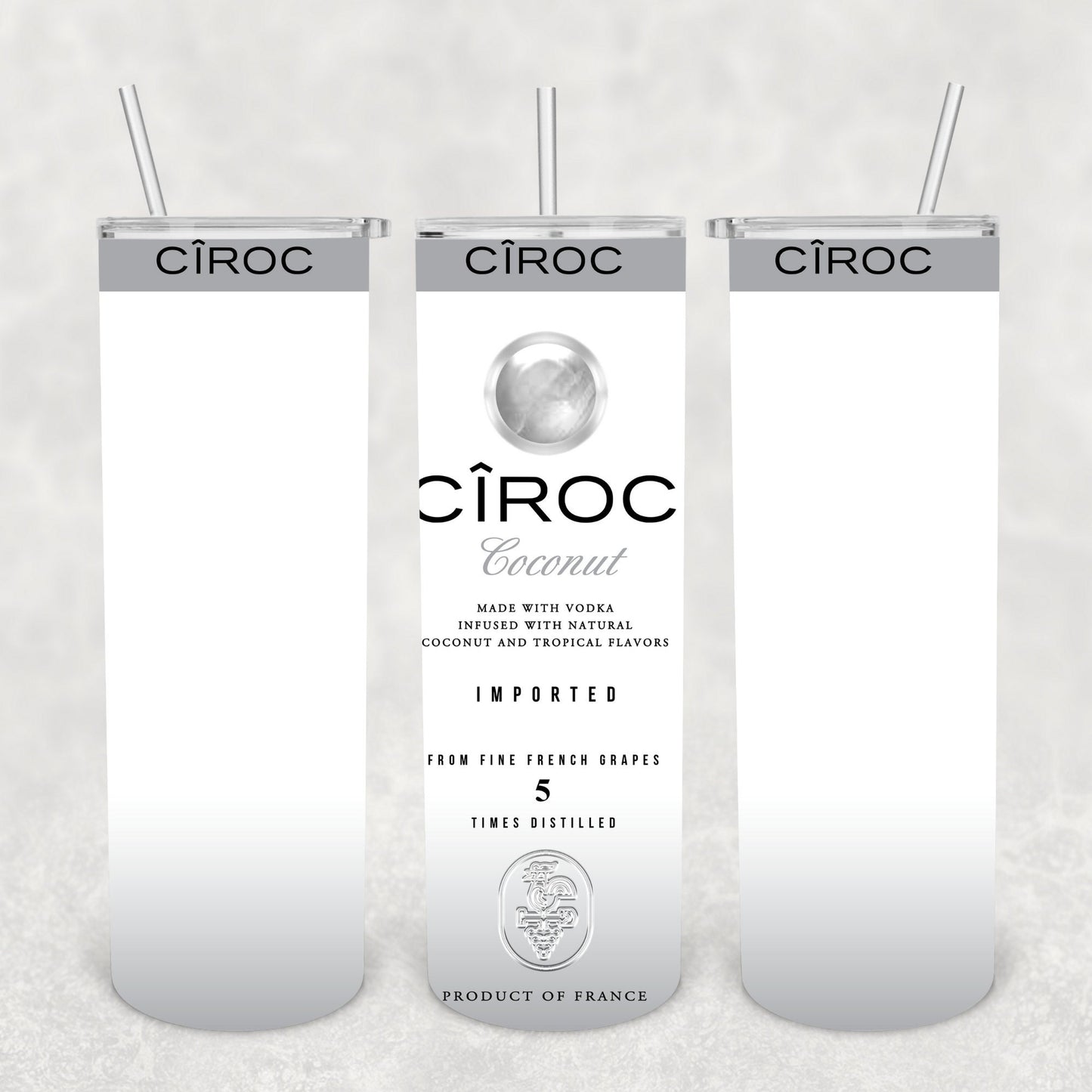 Coconut Alcohol, Sublimation, Ready To Press, Print Out Transfer, 20 oz, Skinny Tumbler Transfer, NOT A DIGITAL