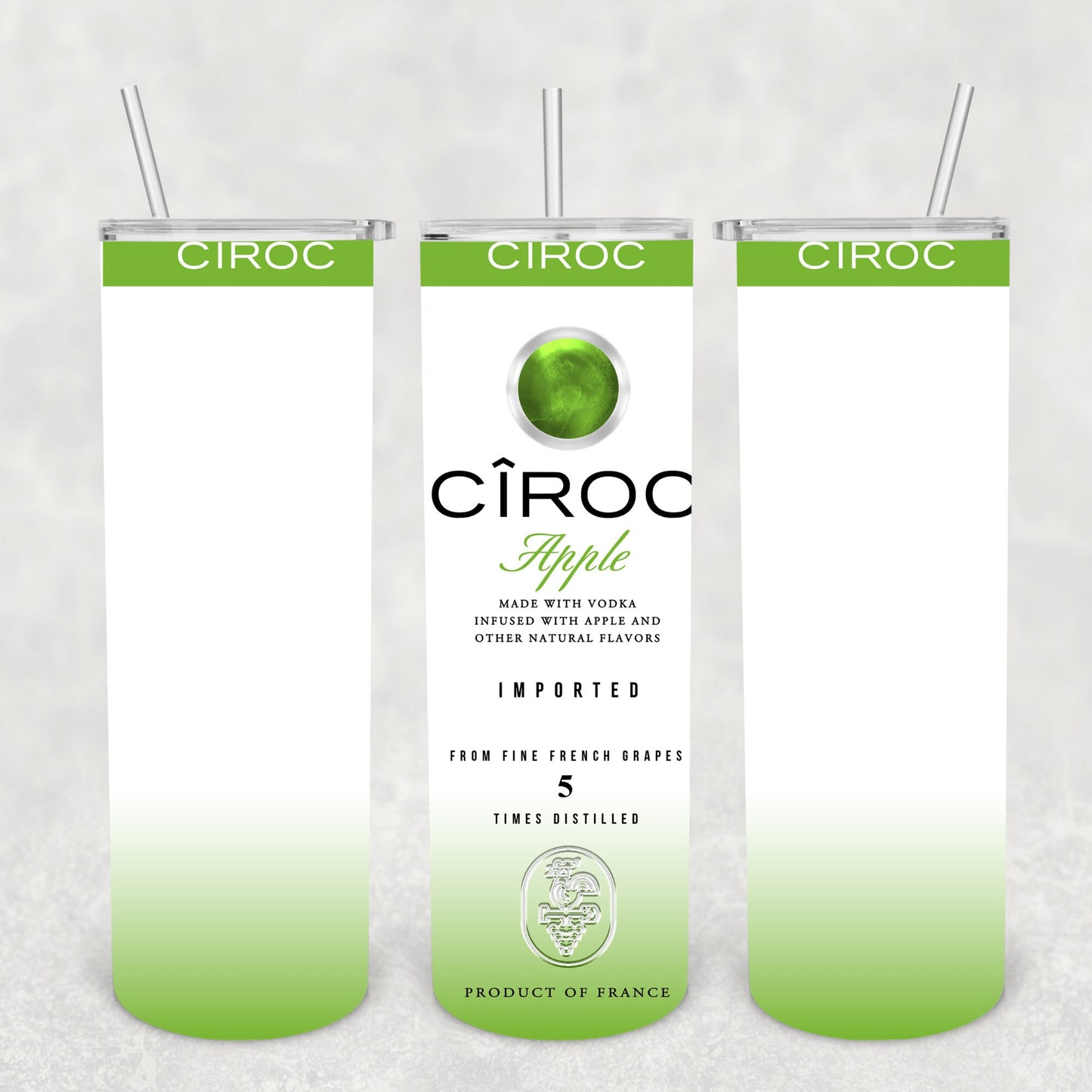 Apple Alcohol, Sublimation, Ready To Press, Print Out Transfer, 20 oz, Skinny Tumbler Transfer, NOT A DIGITAL