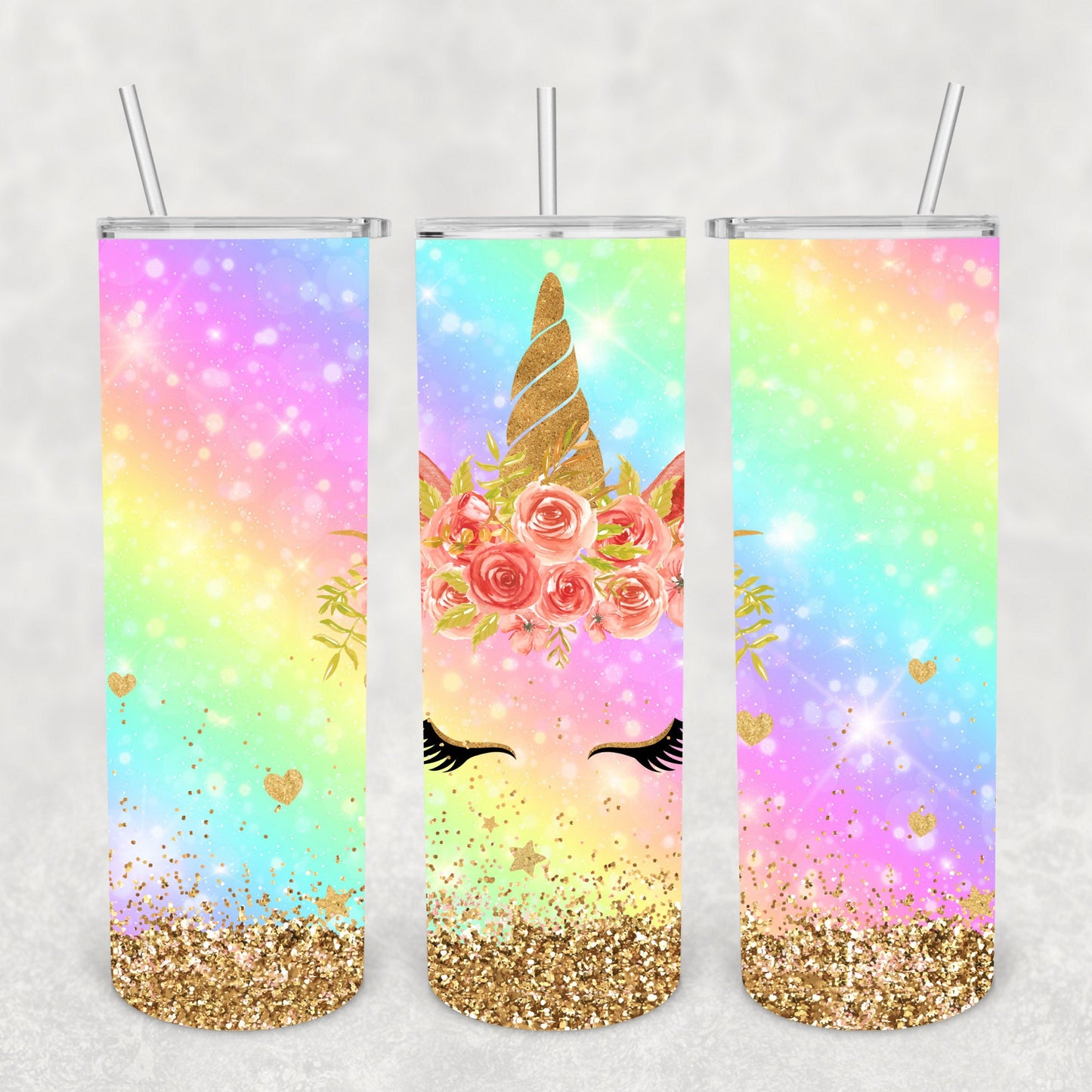 Unicorn Glitter, Sublimation, Ready to Print, Ready To Press, Print Out Transfer, 20 oz, Skinny, 12 oz. Tumbler Transfer, NOT A DIGITAL