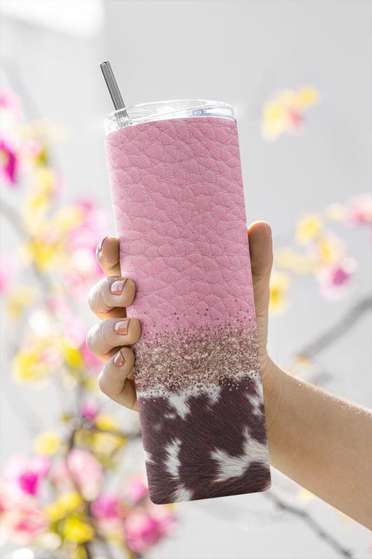 Cowhide, Sublimation, Ready To Press, Print Out Transfer, 20 oz, Skinny Tumbler Transfer, NOT A DIGITAL