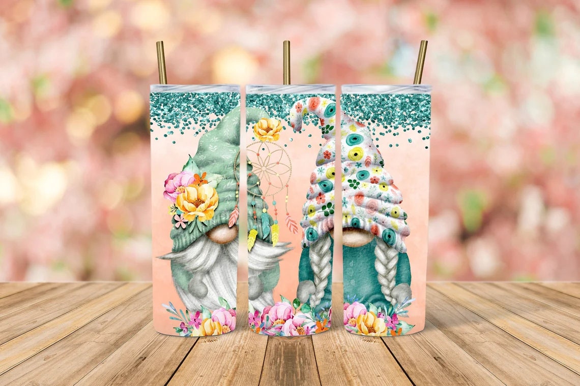 Boho Gnome, Sublimation, Ready To Press, Print Out Transfer, 20 oz, Skinny Tumbler Transfer, NOT A DIGITAL