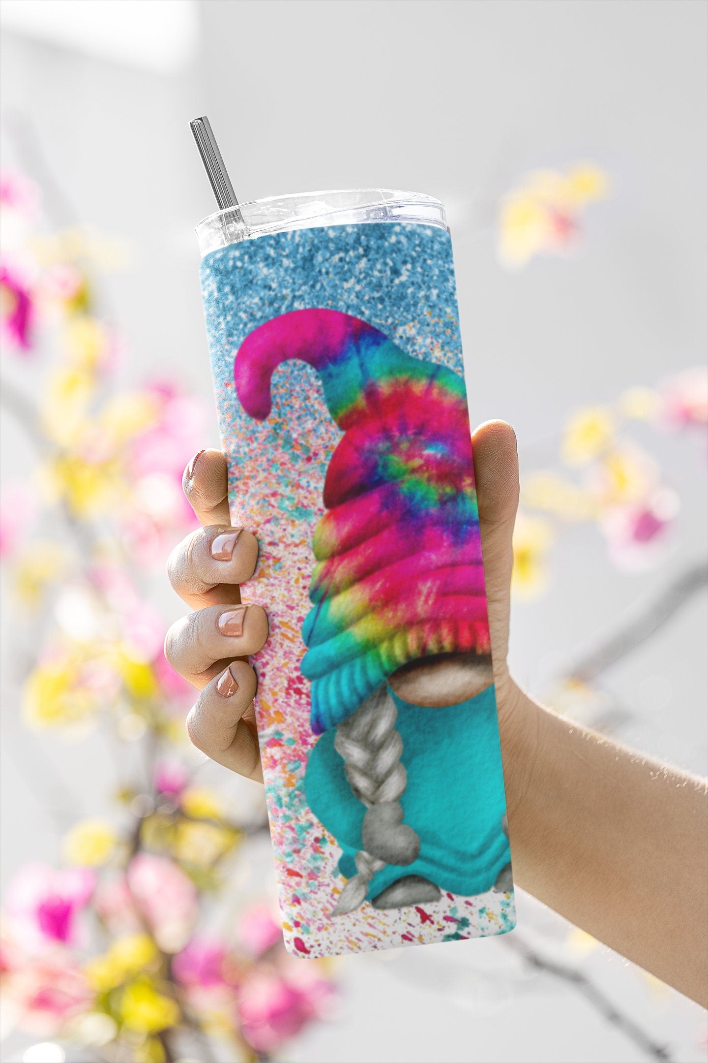 Rainbow Gnomes, Sublimation, Ready To Press, Print Out Transfer, 20 oz, Skinny Tumbler Transfer, NOT A DIGITAL