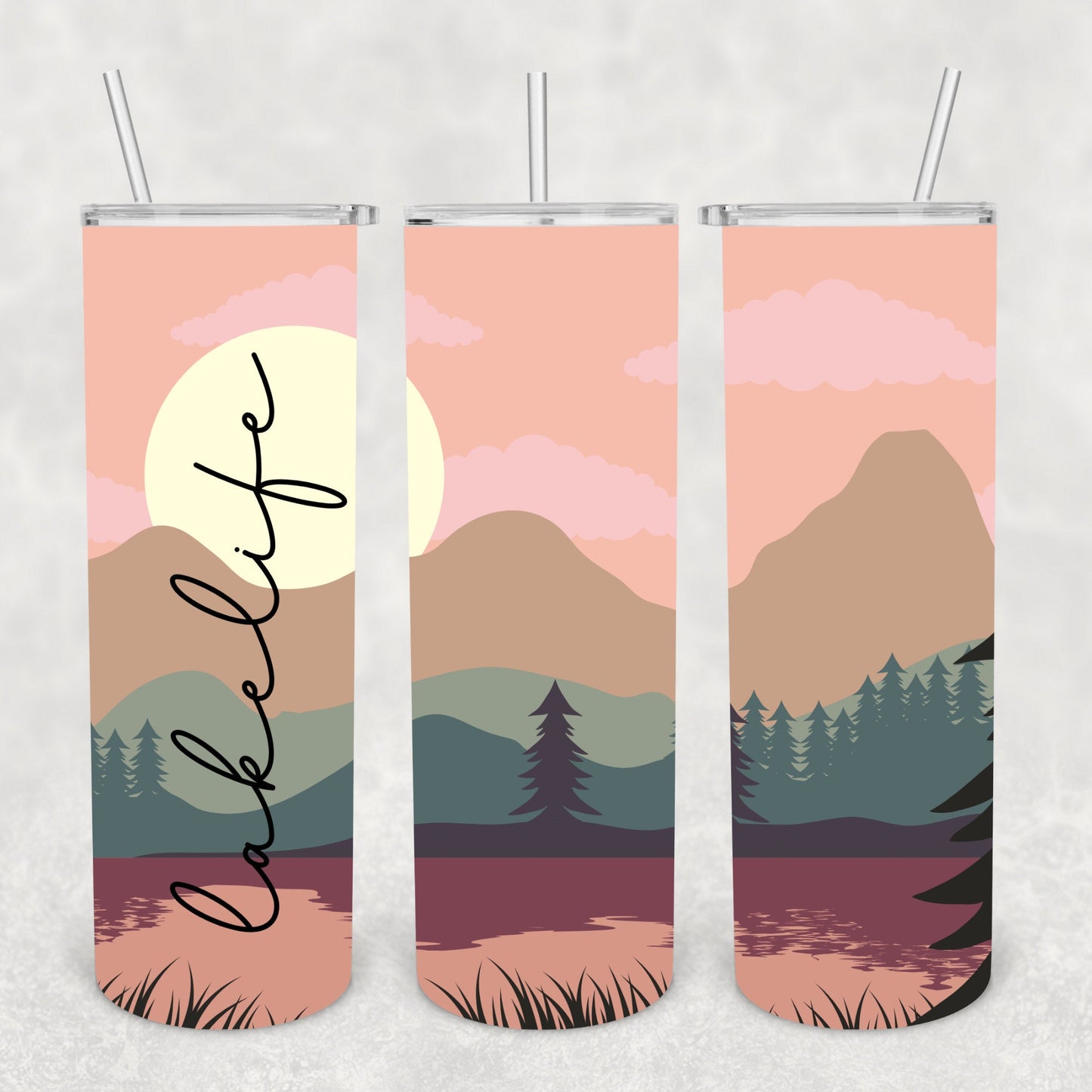 Lake Life, Sublimation, Ready To Press, Print Out Transfer, 20 oz, Skinny Tumbler Transfer, NOT A DIGITAL