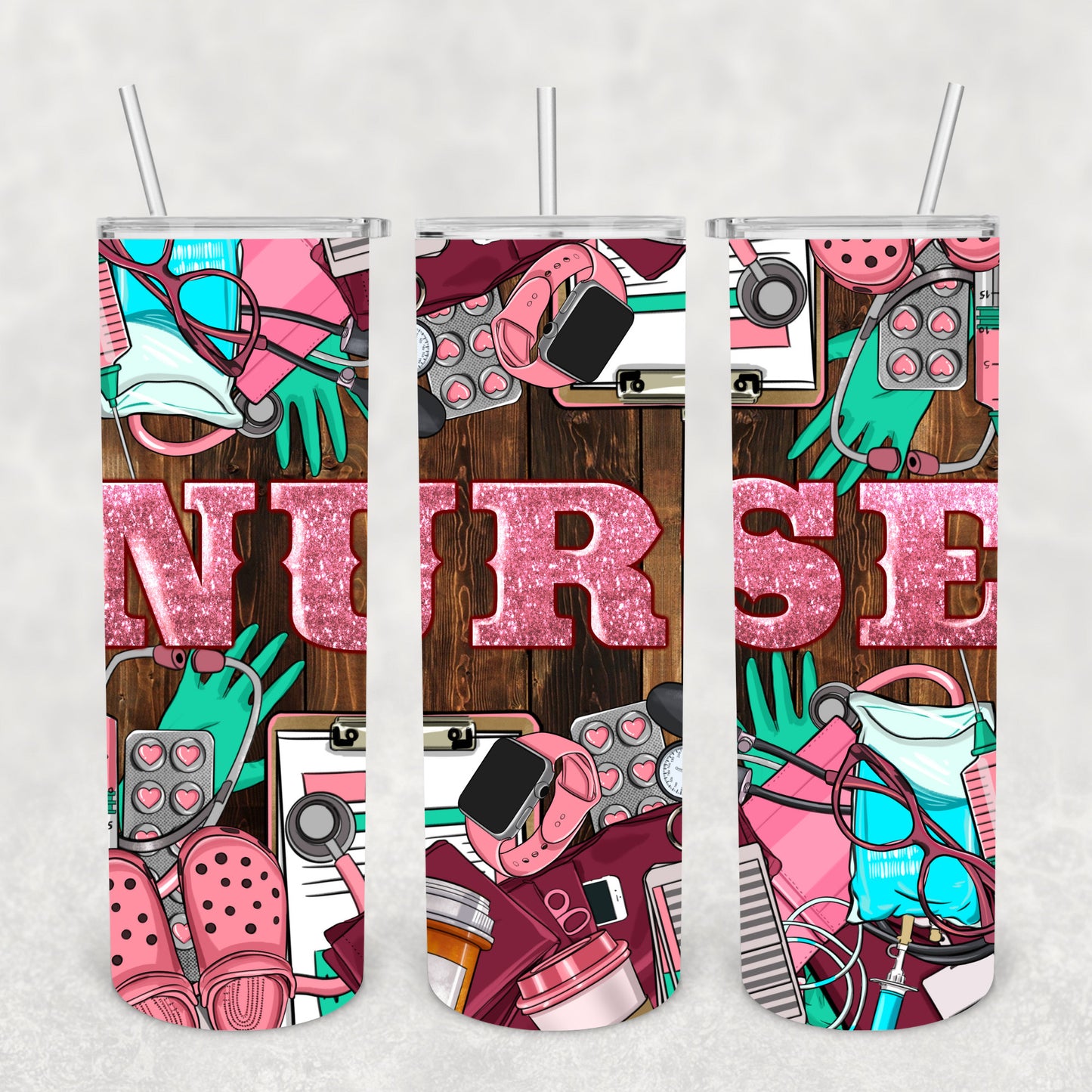 Nurse, Sublimation, Ready To Press, Print Out Transfer, 20 oz, Skinny Tumbler Transfer, NOT A DIGITAL