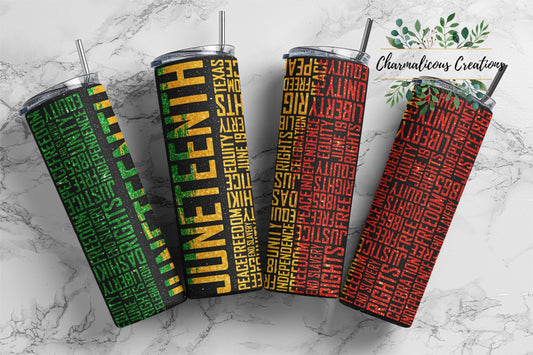 Juneteenth, Sublimation, Ready To Press, Print Out Transfer, 20 oz, Skinny Tumbler Transfer, NOT A DIGITAL