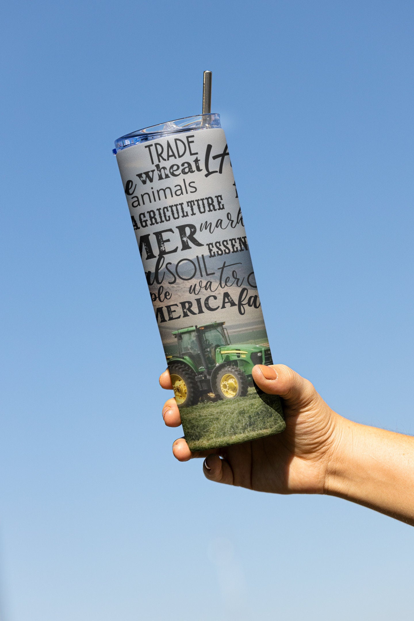 Farm Equipment, Sublimation, Ready To Press, Print Out Transfer, 20 oz, Skinny Tumbler Transfer, NOT A DIGITAL