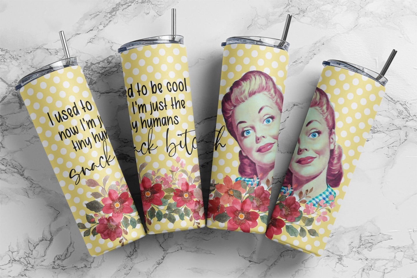 Retro Housewives, Sublimation, Ready To Press, Print Out Transfer, 20 oz, 12 oz. Skinny Tumbler Transfer, NOT A DIGITAL