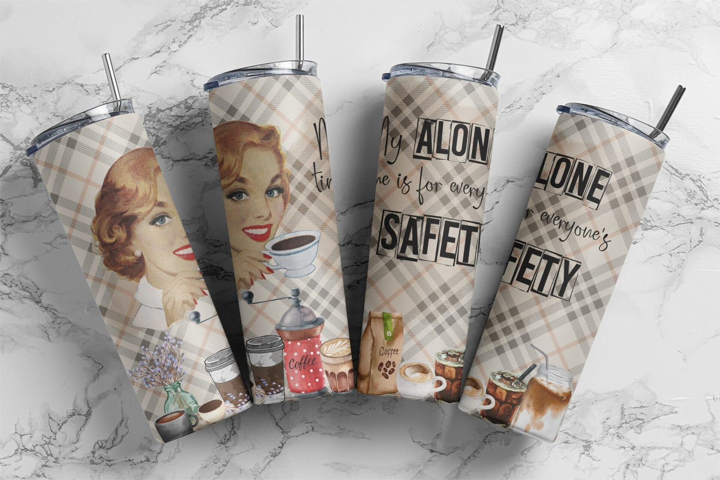 Retro Housewives, Sublimation, Ready To Press, Print Out Transfer, 20 oz, 12 oz. Skinny Tumbler Transfer, NOT A DIGITAL