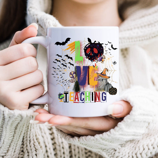 I love Teacher, Sublimation, Ready To Press, Print Out Transfer, 11 oz., 12 oz., 15 oz. NOT A DIGITAL Cost 3.25 for 4 designs on one sheet