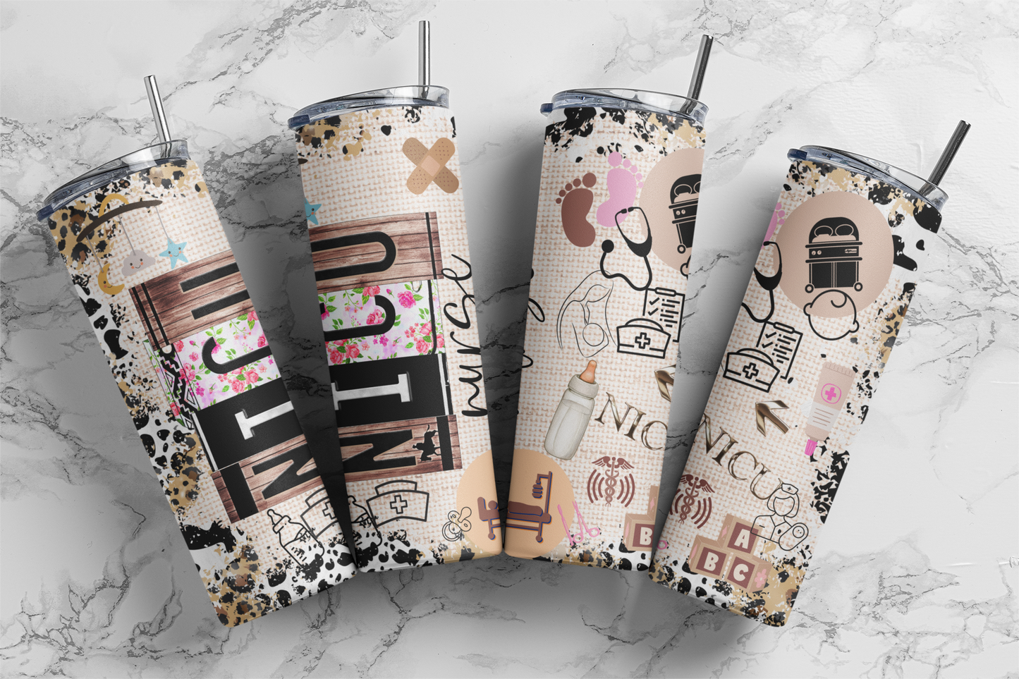 NICU Nurse, Sublimation, Ready to Print, Ready To Press, Print Out Transfer, 20 oz, Skinny Tumbler Transfer, NOT A DIGITAL