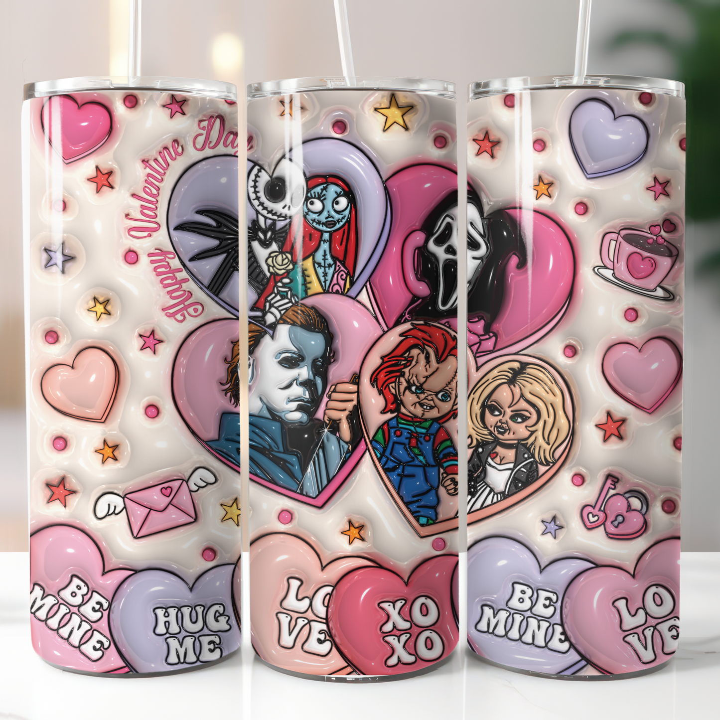 3D Horror Valentine's Day, Sublimation Transfer