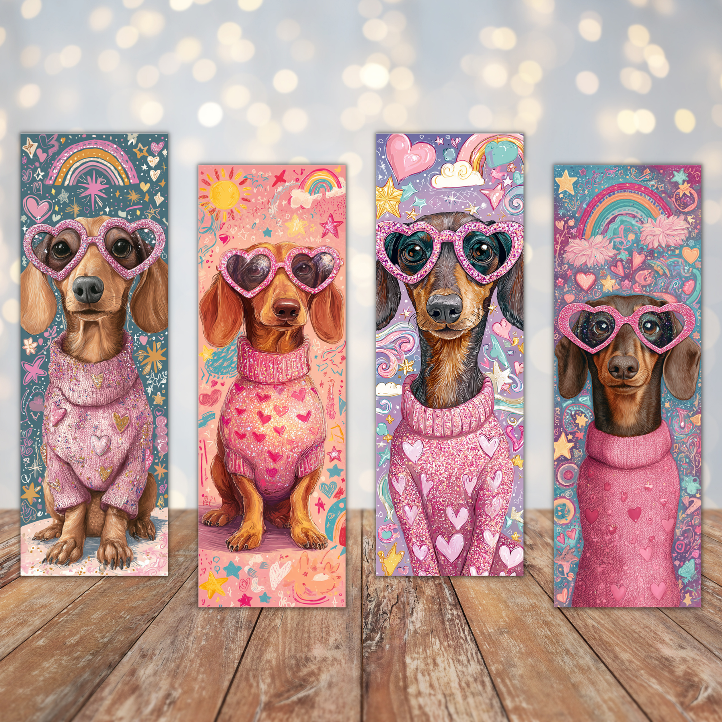 Dachshund Bookmark Sublimation Transfers