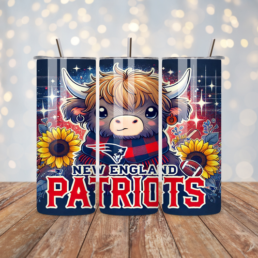 Football Highland Cow  Sublimation Transfer