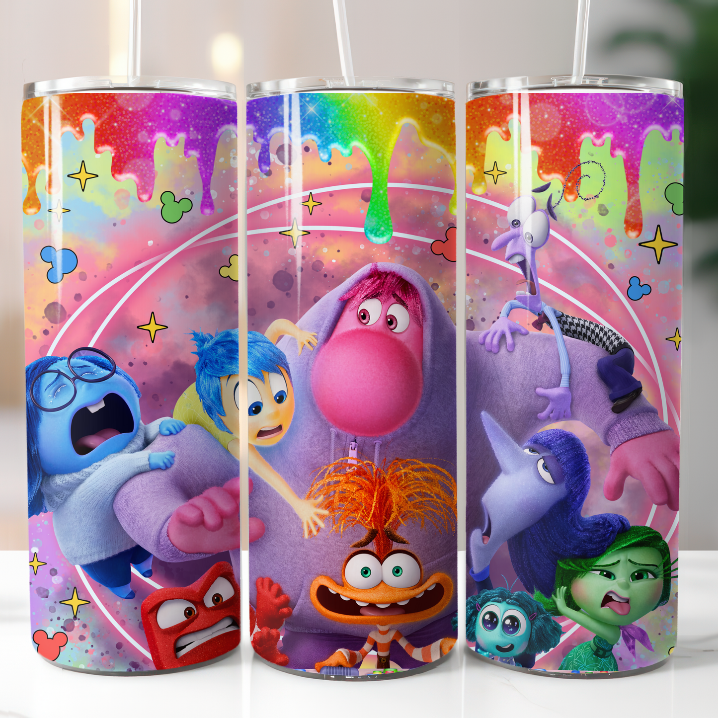 Emotions Rainbow Glitter Drip, Sublimation Prints