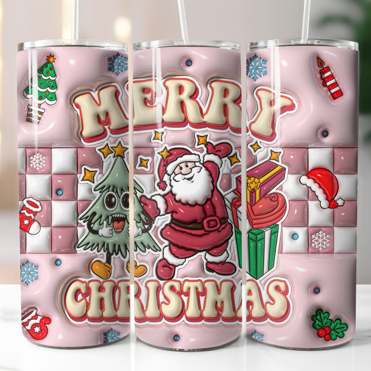 3D Puffy Christmas, Sublimation Transfer