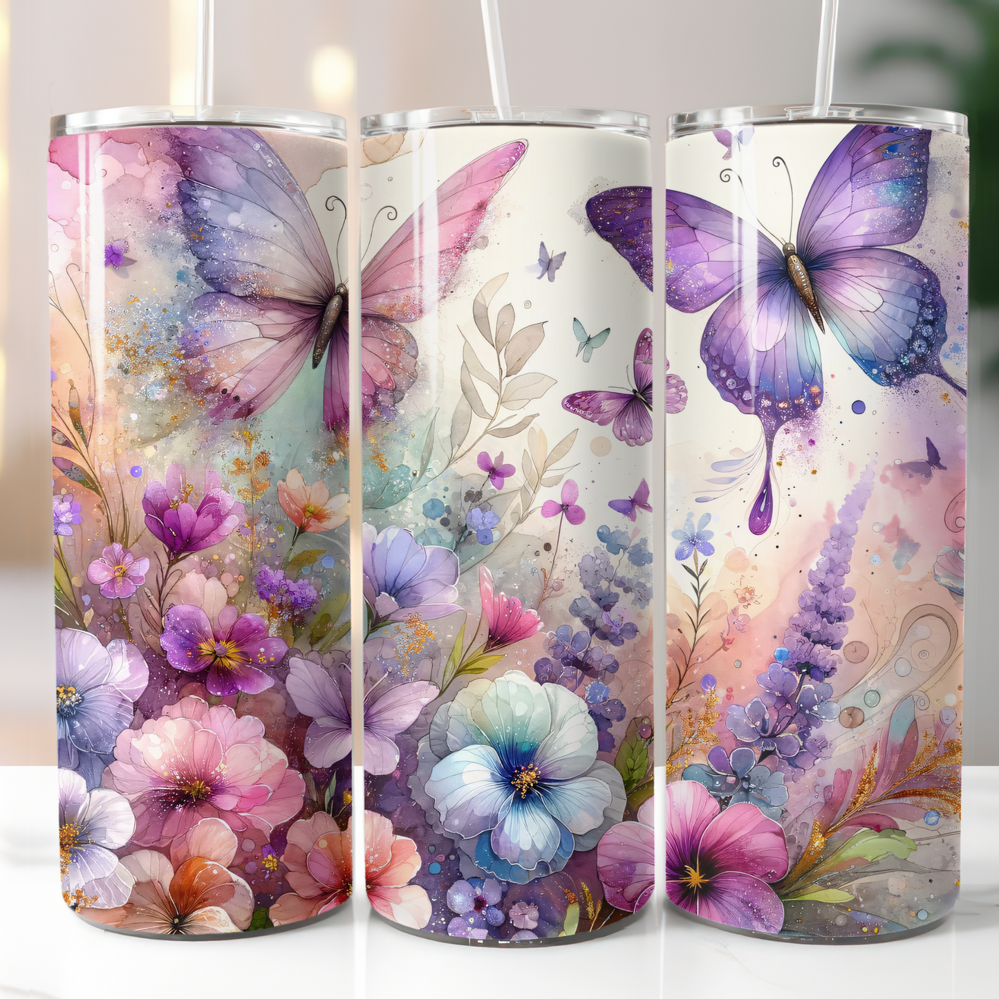 Watercolor Butterflies, Sublimation Prints