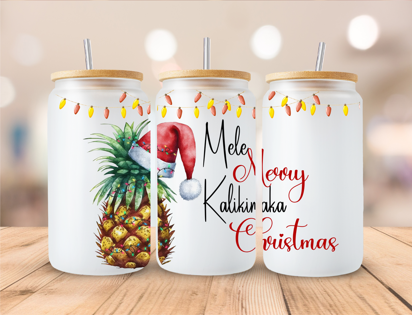 Male Kalikimaka, Merry Christmas, Sublimation, Ready to Print, Ready To Press, Print Out Transfer, 16 oz Libbey Glass Transfer, NOT A DIGITAL