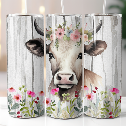 Cow, Sublimation, Ready To Press, Print Out Transfer, 20 oz, Skinny Tumbler Transfer, NOT A DIGITAL