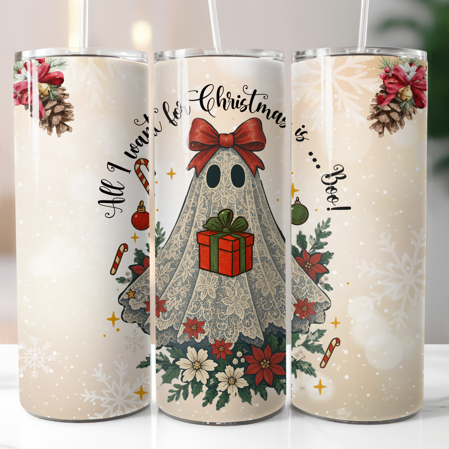 Christmas Ghost Sublimation Transfers