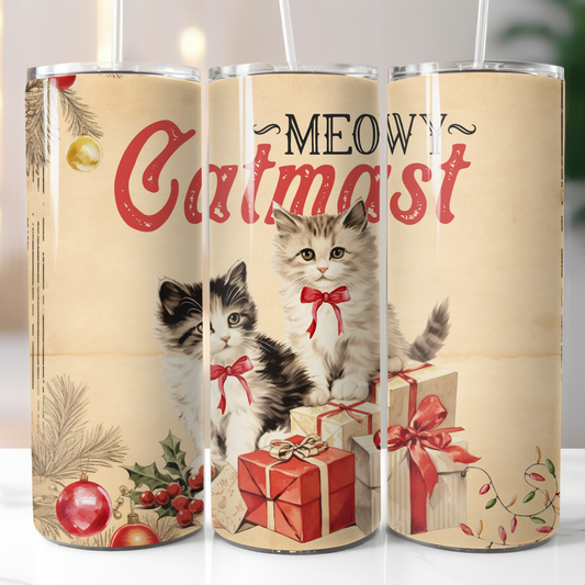 Retro Christmas, Sublimation, Ready To Press, Print Out Transfer, 20 oz, Skinny Tumbler Transfer, NOT A DIGITAL