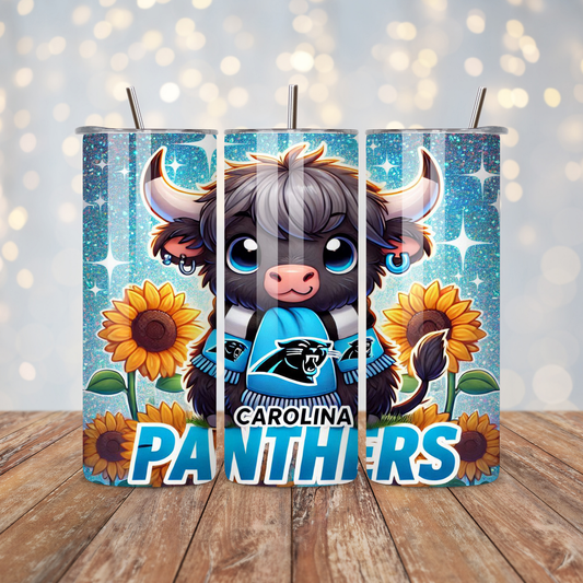 Football Highland Cow  Sublimation Transfer